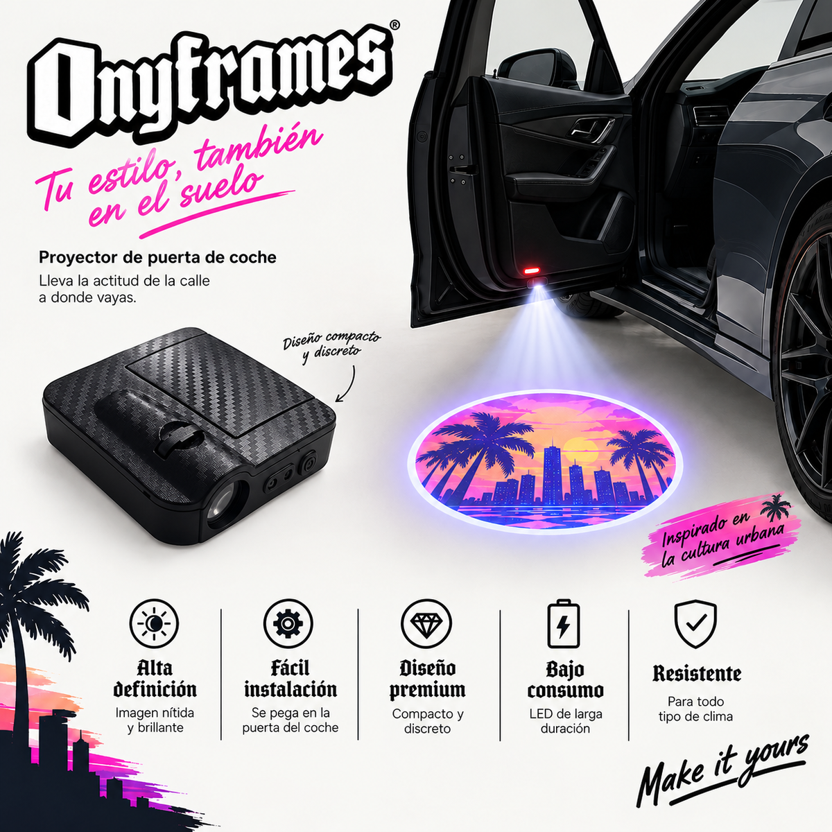 Proyector GTA para coche
